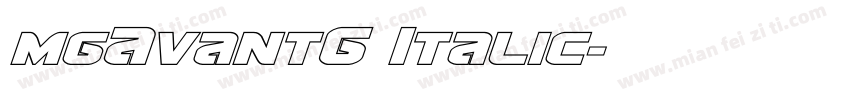 MgAvantG Italic字体转换